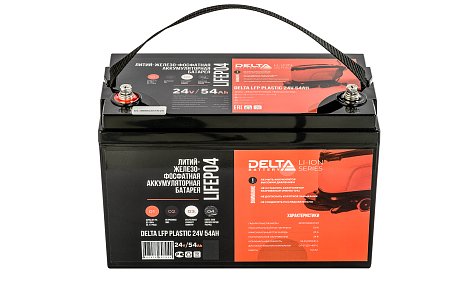 Литий-ионная тяговая аккумуляторная батарея DELTA LFP Plastic 24-54 для клининговой техники картинка